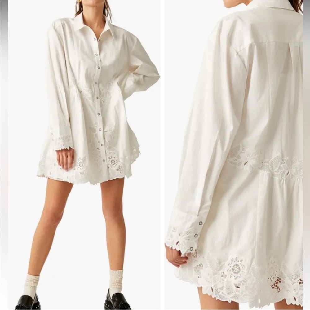 Free People White Constance Dress